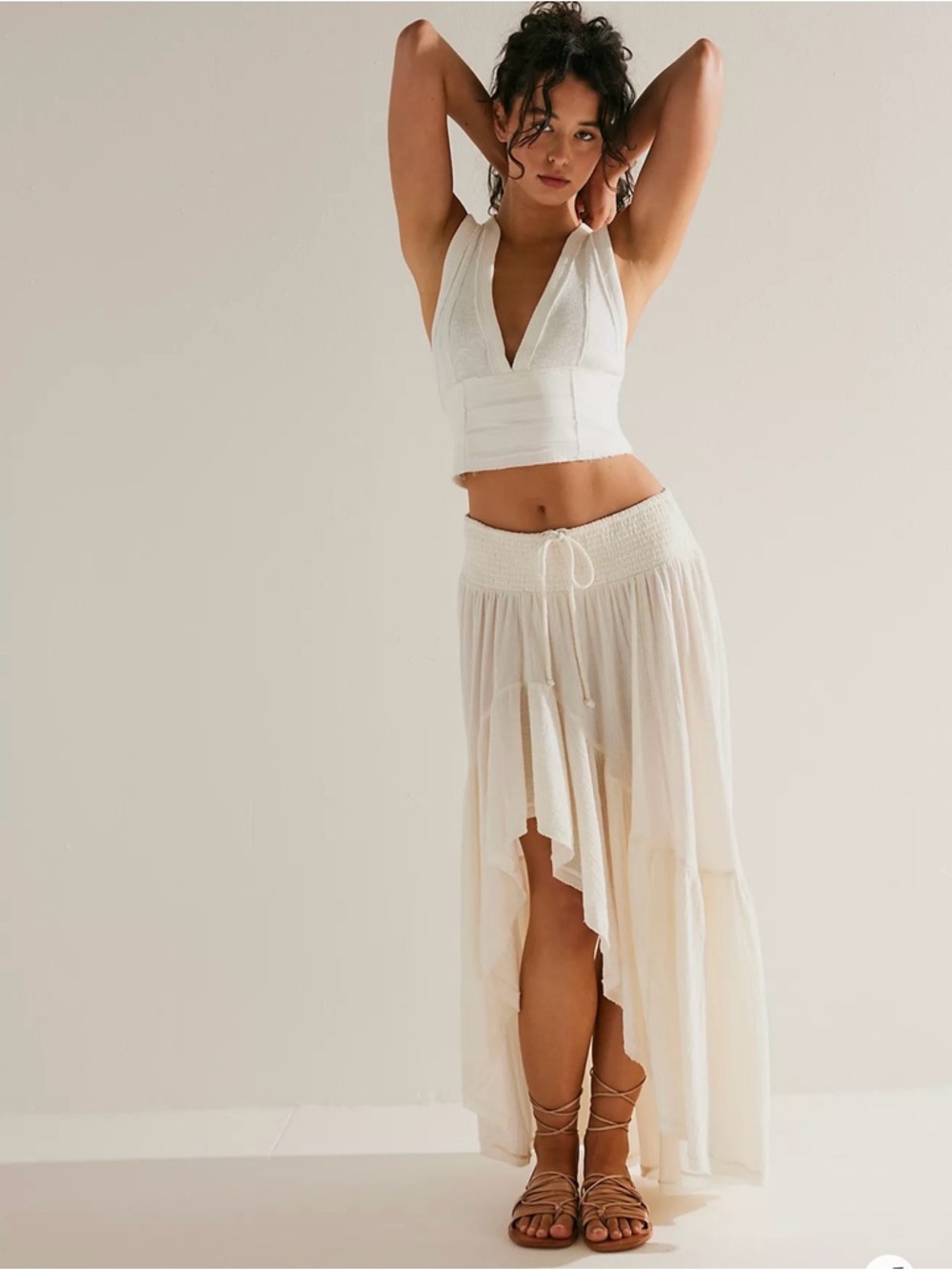 Free people island girl maxi skirt